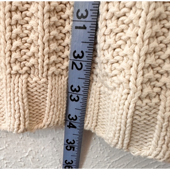 Cato Cream Knit Midi Sweater Dress Size L - Picture 5 of 9